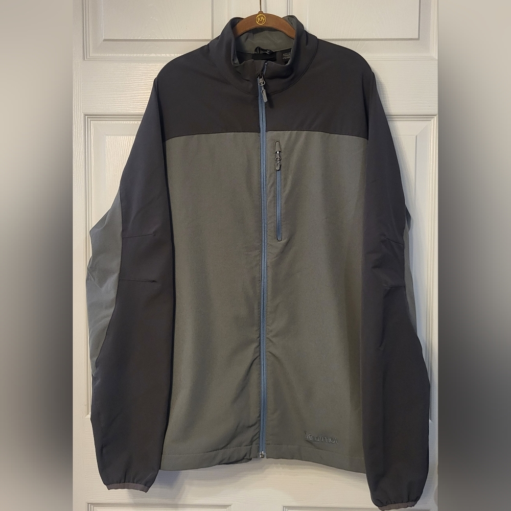 Marmot Gray And Black Full Zip Men's Jacket Size XXL